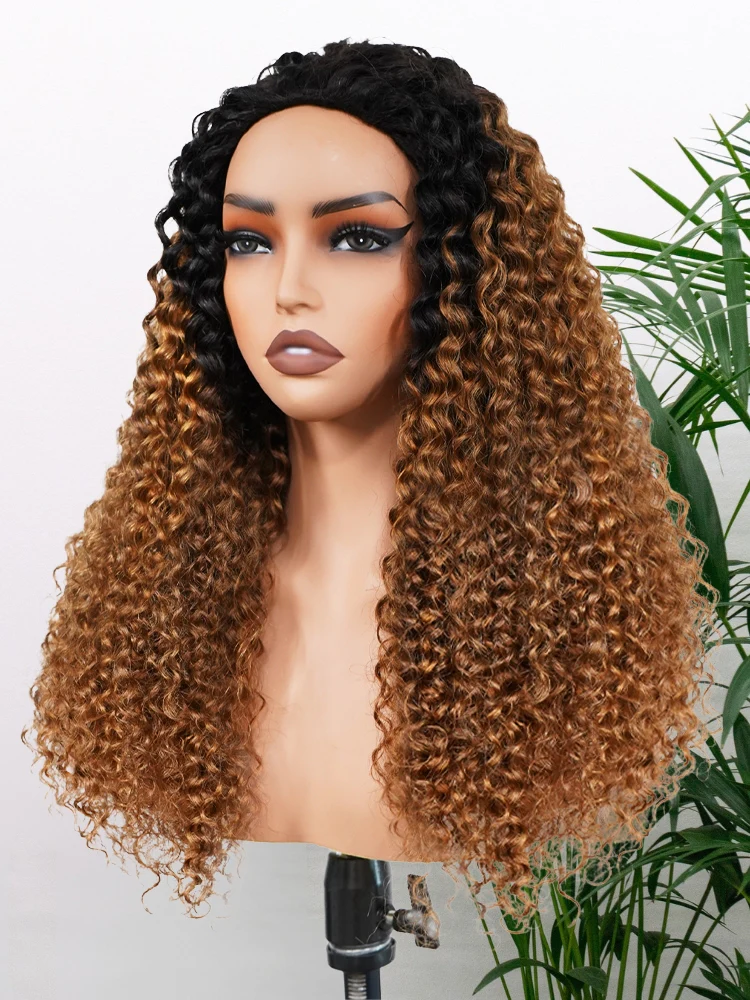 CurlyMe 3 IN 1 Blonde Water Wave Half Wig with Black Roots-Glueless & Beginner Friendly - Image 6