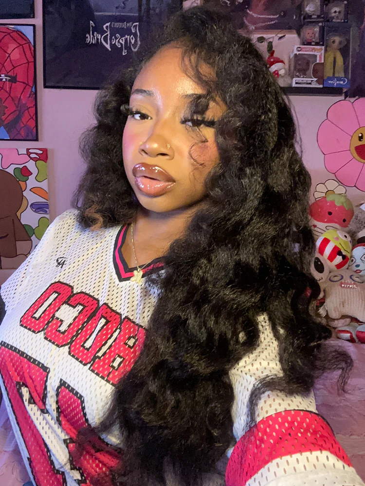 CurlyMe 3 In 1 Half Wig Kinky Straight Glueless Install Half Wig With Draw-string Beginner Friendly - Image 10