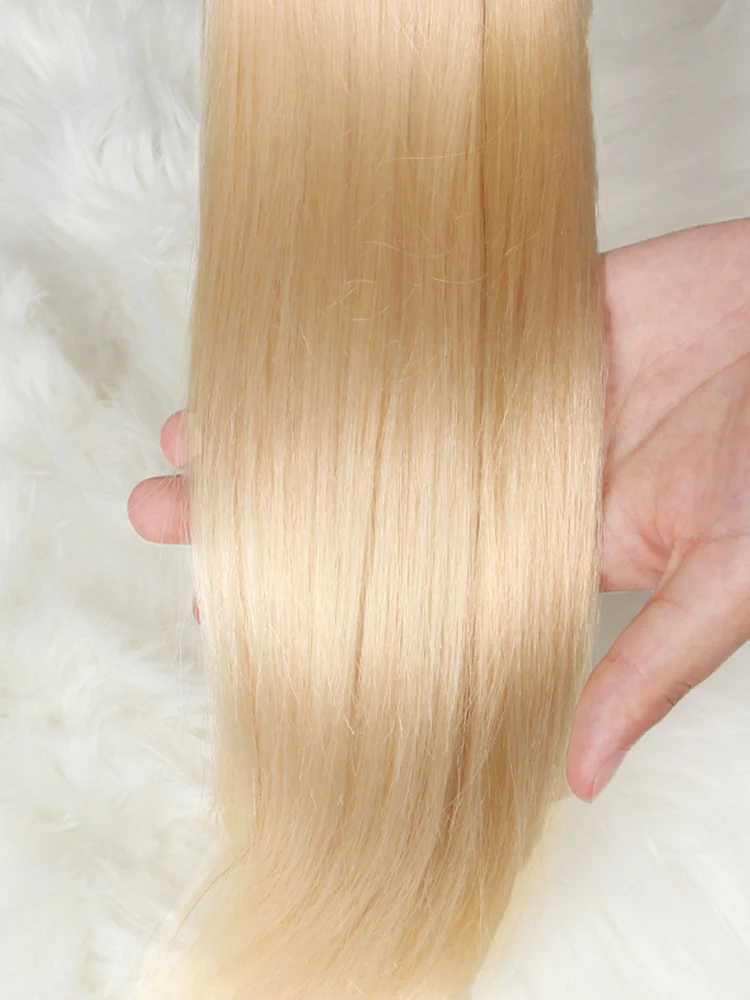 613 Blonde Color Straight Virgin Hair Bundles Deal 1/3/4Pcs - Image 7
