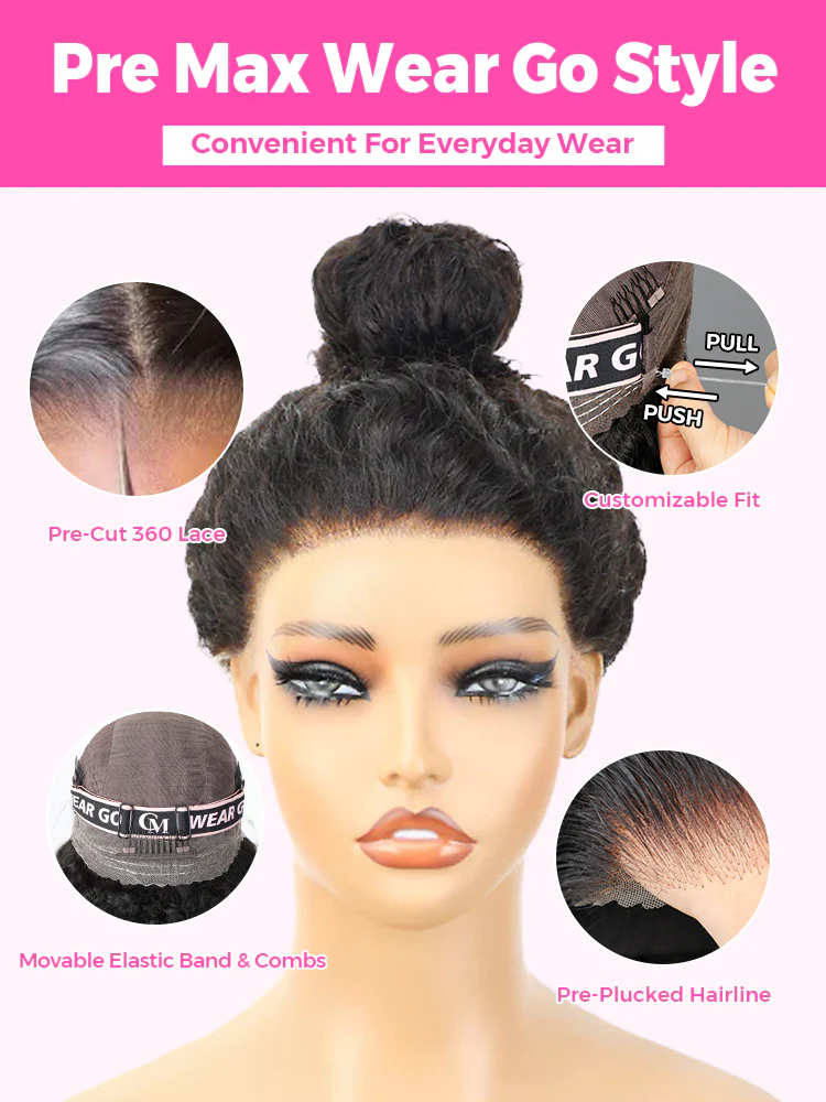 CurlyMe 360 Lace Wear Go Highlight Ombre Body Wave Hair Glueless Wigs Pre-Plucked Lace Front Wig - Image 5