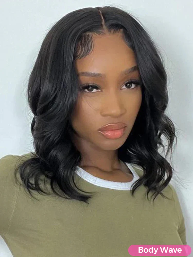 CurlyMe 7x5 HD Lace Glueless Bob Wigs Wear Go Pre Cut Lace Human Hair Wigs - Image 9