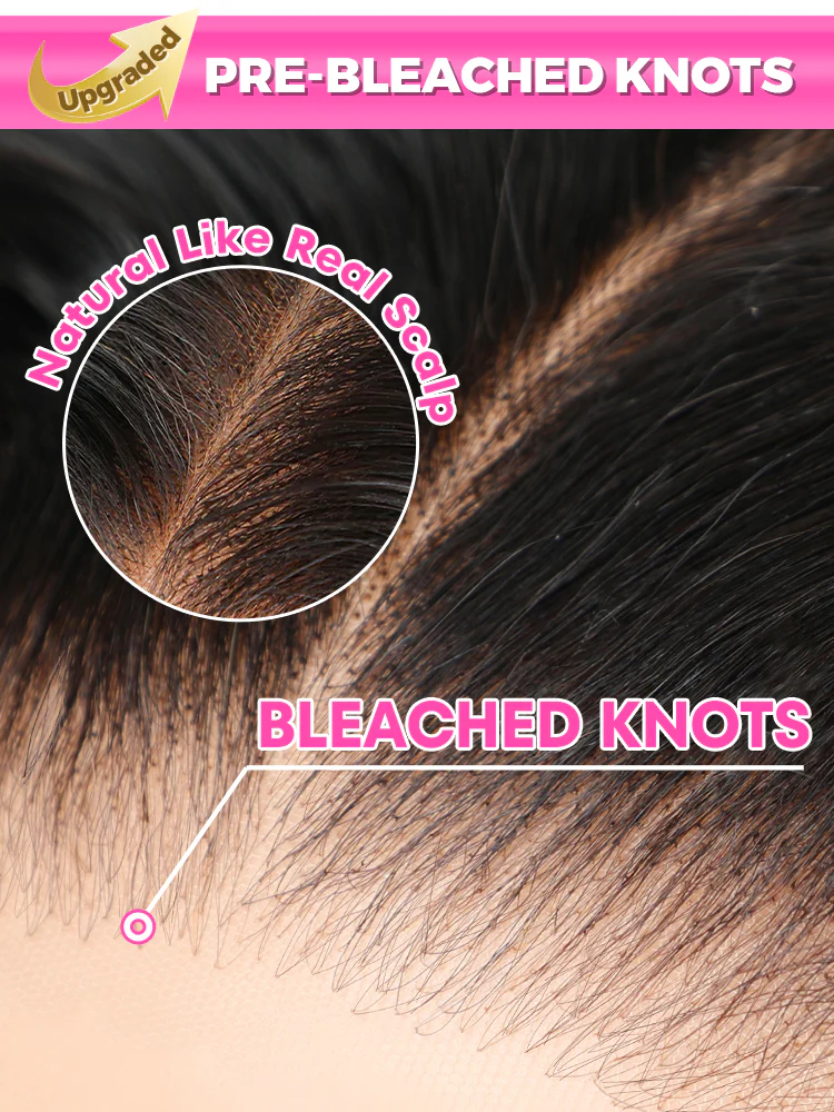 CurlyMe 13x4 Swiss HD Lace Frontal Pre-bleached Water Wave Hair Pre plucked Lace Front Wigs - Image 8