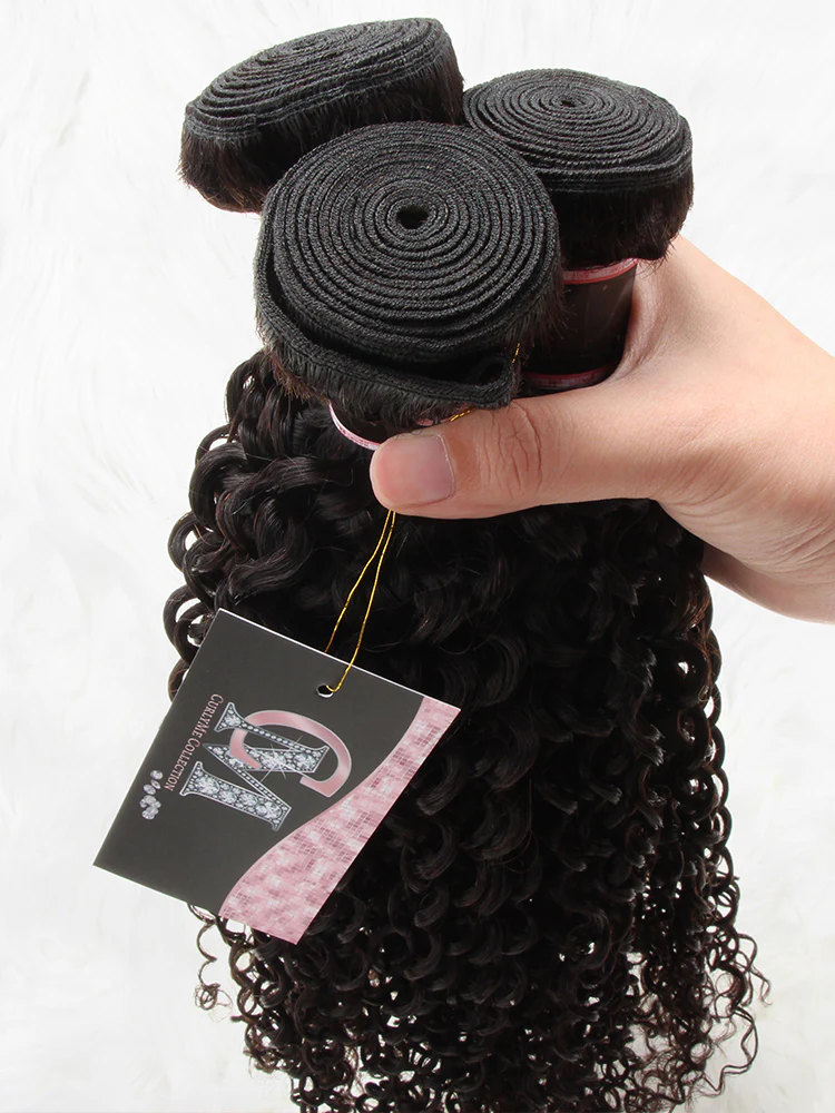 Kinky Curly Natural Black Hair Bundles 1/3/4Pcs | Hair Extensions - Image 3
