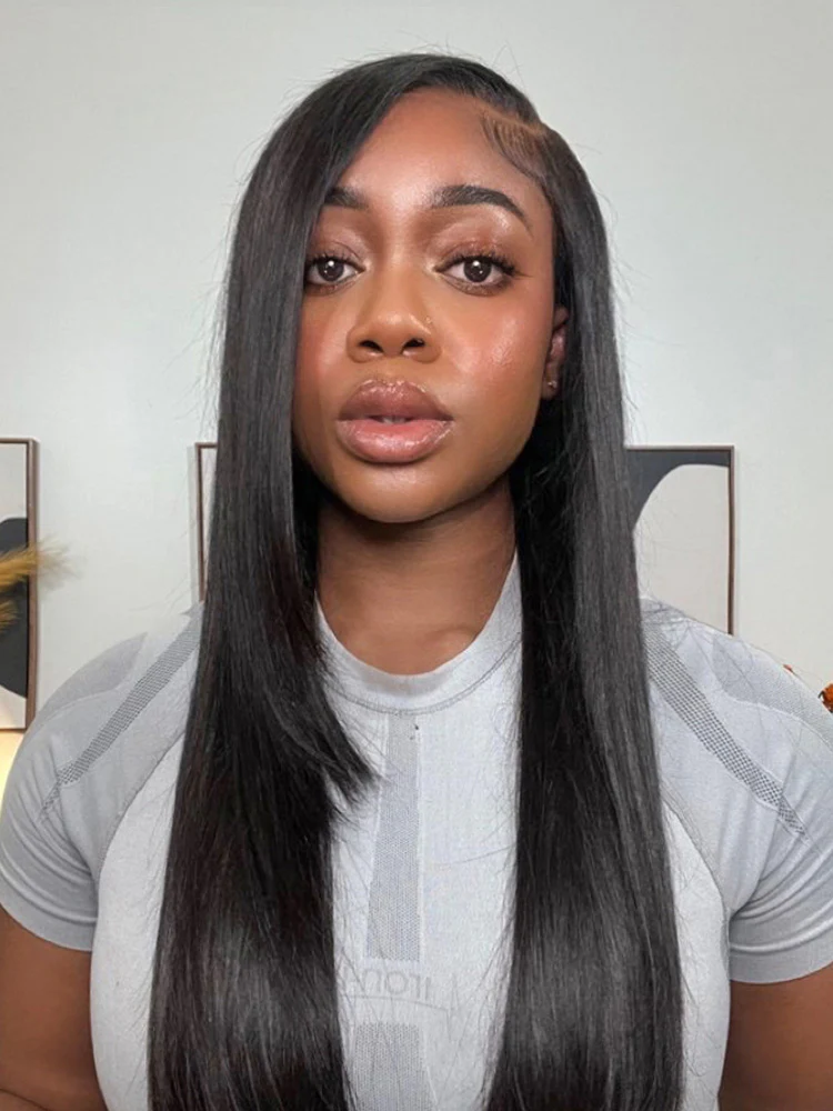 CurlyMe 9x6 HD Lace M-cap Wear Go Glueless Mini Knots Straight Hair Pre-cut Lace Front Wig Pre-plucked - Image 9