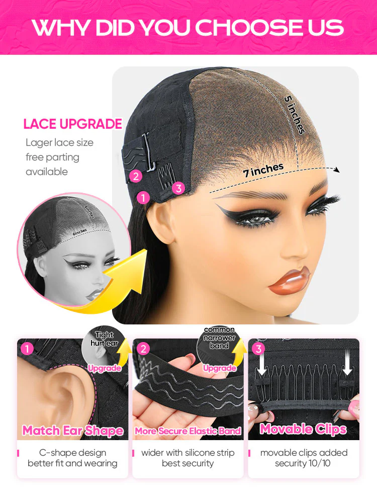 CurlyMe Pre-bleached Knots Wear Go Glueless Wig Pre-cut 7x5 HD Lace Kinky Curly Human Hair - Image 8