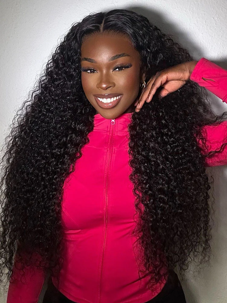 CurlyMe Pre-bleached Kinky Curly 7x5 Pre-cut HD Lace Wear Go Glueless Wig - Image 3
