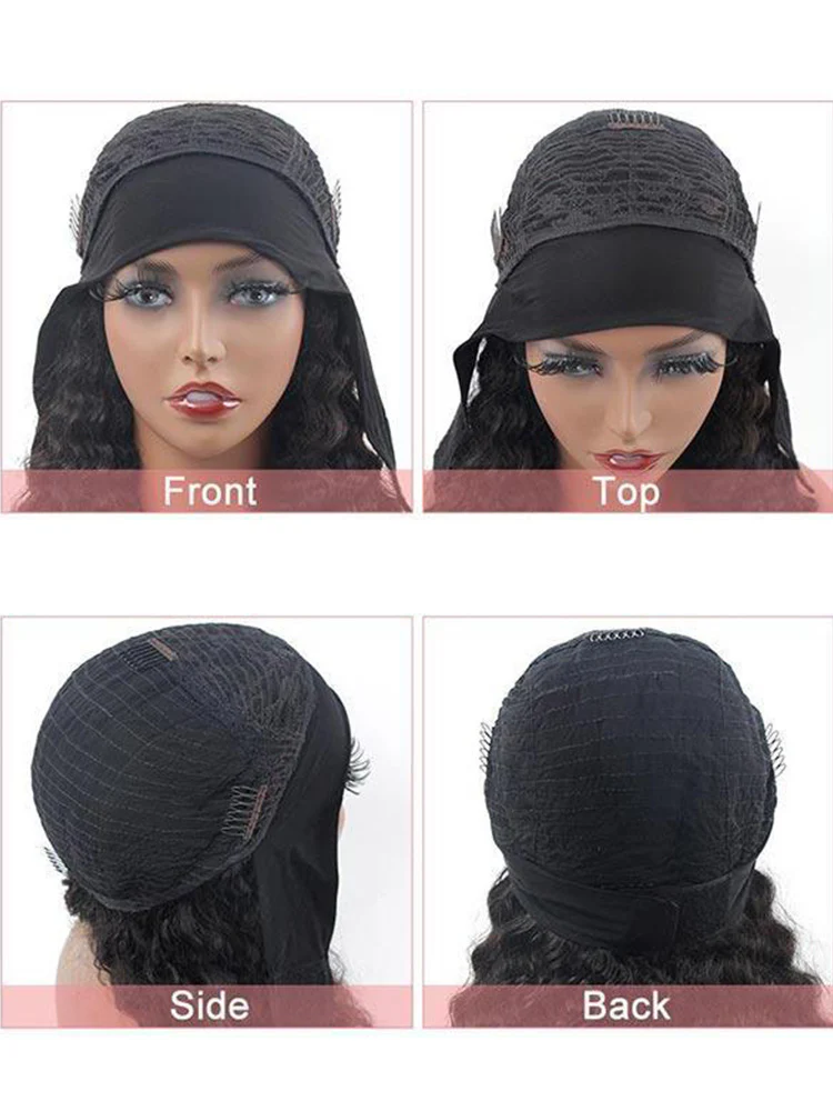 CurlyMe Straight Hair Headband Wig Non Lace Human Hair Wigs - Image 10