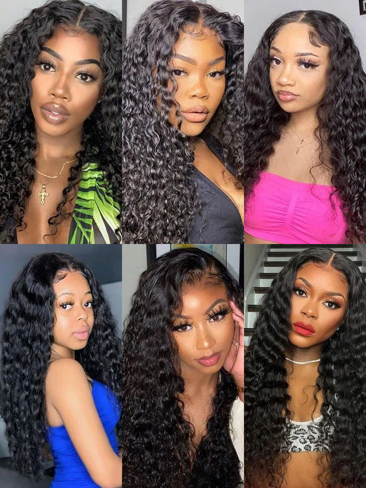 CurlyMe Natural Wave Virgin Human Hair 3 Bundles With 13x4 Frontal Natural Black - Image 3